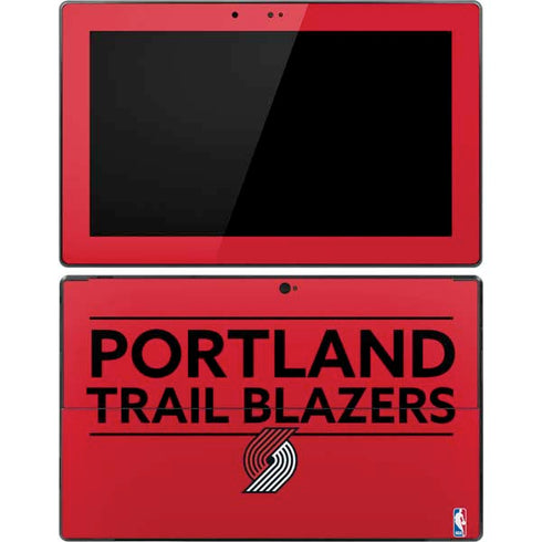 NBA Portland Trail Blazers Standard - Red Surface Pro Tablet Skin